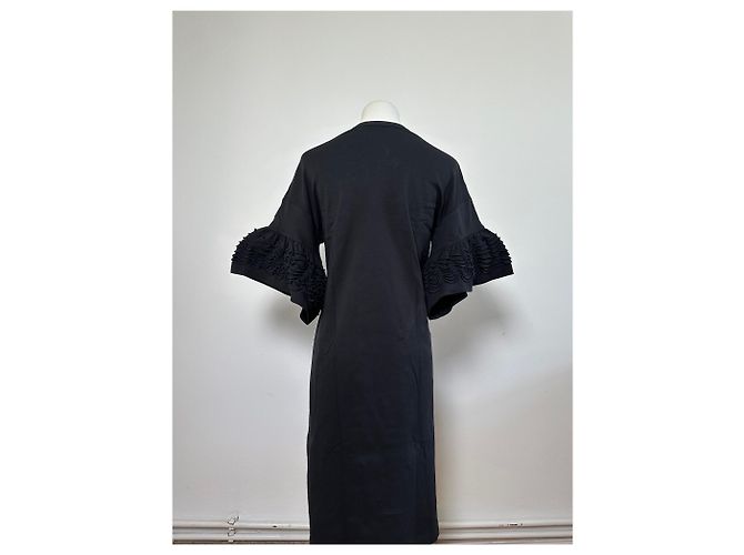 Chloé Vintage Chloe Baumwollkleid Schwarz XS - Ansicht 14
