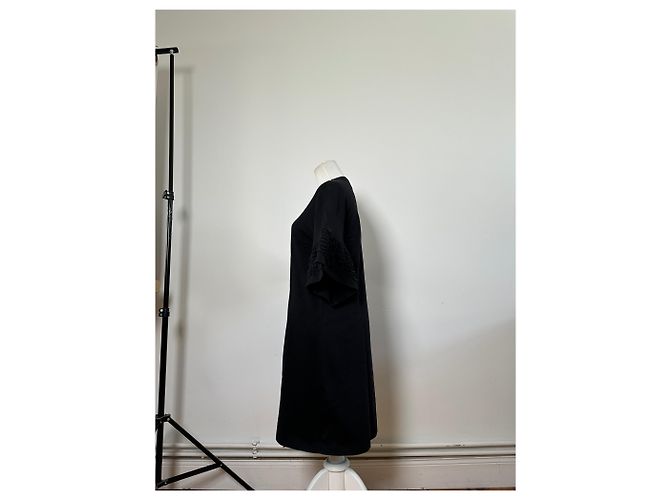 Chloé Vintage Chloe Baumwollkleid Schwarz XS - Ansicht 2