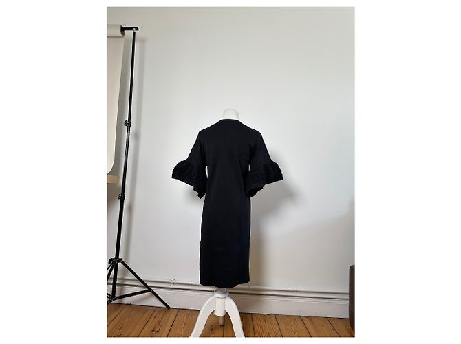Chloé Vintage Chloe Baumwollkleid Schwarz XS - Ansicht 3