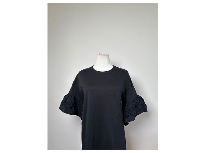 Chloé Vintage Chloe Baumwollkleid Schwarz XS - Ansicht 4