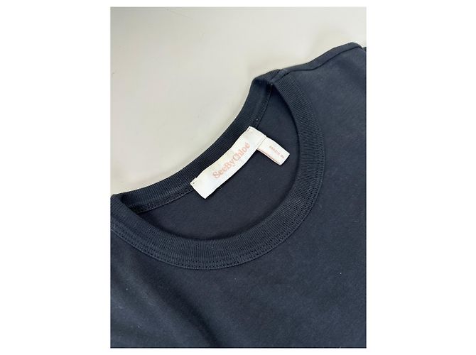 Chloé Vintage Chloe Baumwollkleid Schwarz XS - Ansicht 6