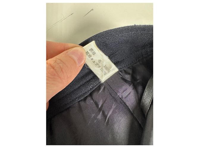Chloé Vintage Chloe Wollmischung Rock Navy L Marineblau - Ansicht 10