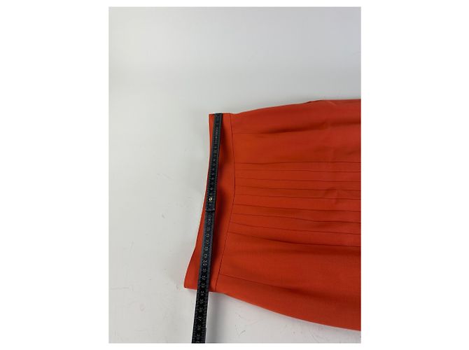 Vintage Dior Wool Skirt Rust L Red - view 6