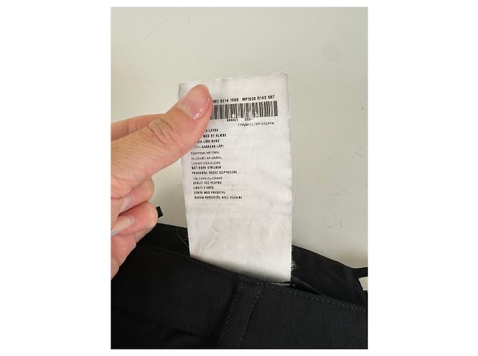 Vintage Miu Miu Baumwollmischung Hose Schwarz M - Ansicht 14