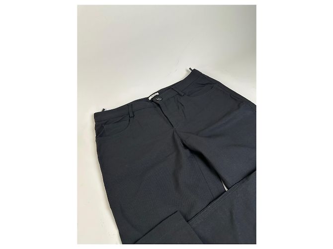 Vintage Miu Miu Baumwollmischung Hose Schwarz M - Ansicht 3