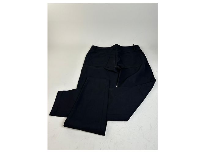 Vintage Miu Miu Baumwollmischung Hose Schwarz M - Ansicht 4