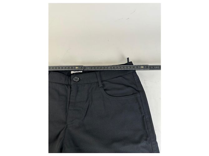 Vintage Miu Miu Baumwollmischung Hose Schwarz M - Ansicht 6