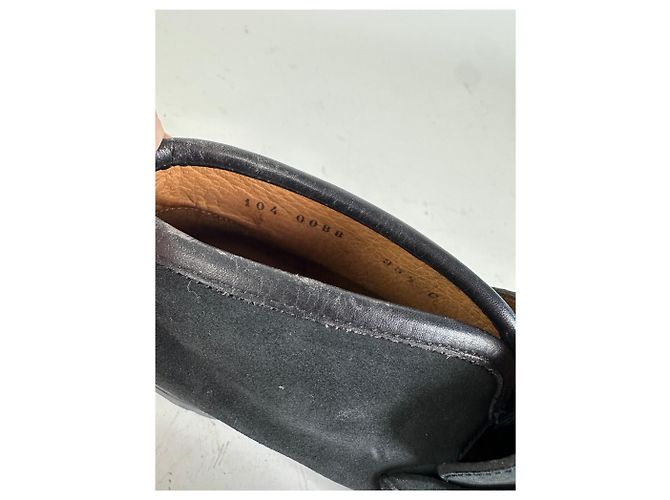 Stivaletti in scamosciato vintage Gucci neri e oro EU35 Nero - vista 8