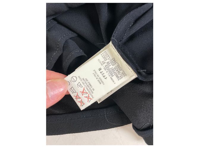 Gonna vintage Gucci in misto viscosa nera - vista 10