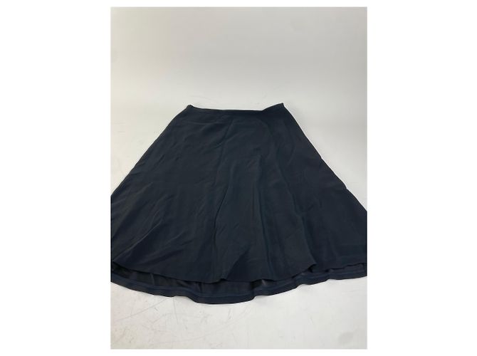 Gonna vintage Gucci in misto viscosa nera - vista 4