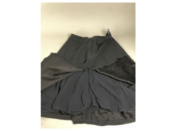 Gonna vintage Gucci in misto viscosa nera - vista 9