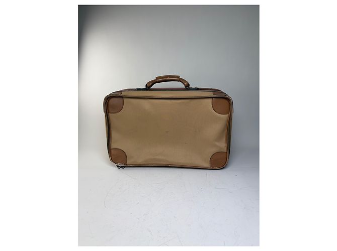 Vintage Gucci Web Stripe Canvas Reisetasche Beige Braun - Ansicht 15