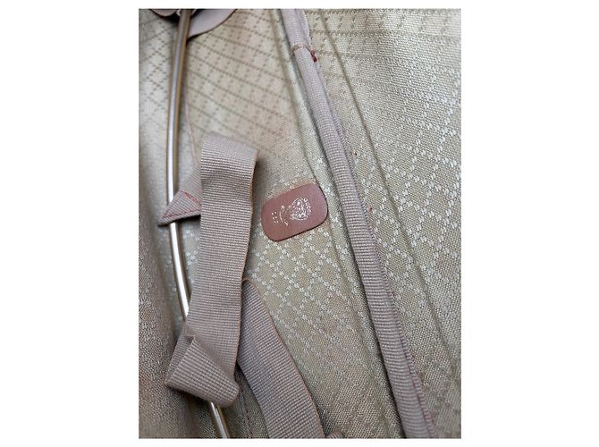 Vintage Gucci Web Stripe Canvas Reisetasche Beige Braun - Ansicht 4