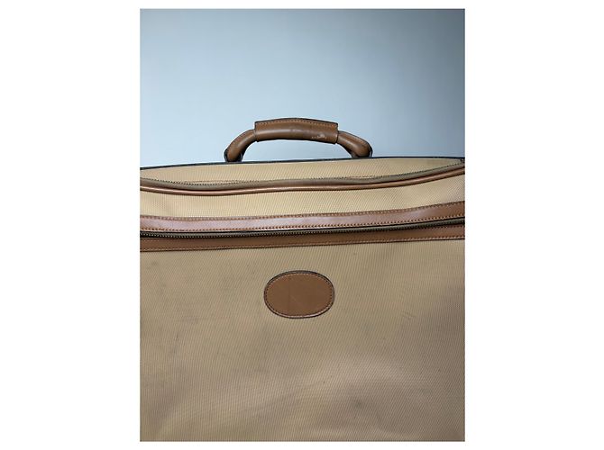 Vintage Gucci Web Stripe Canvas Reisetasche Beige Braun - Ansicht 8