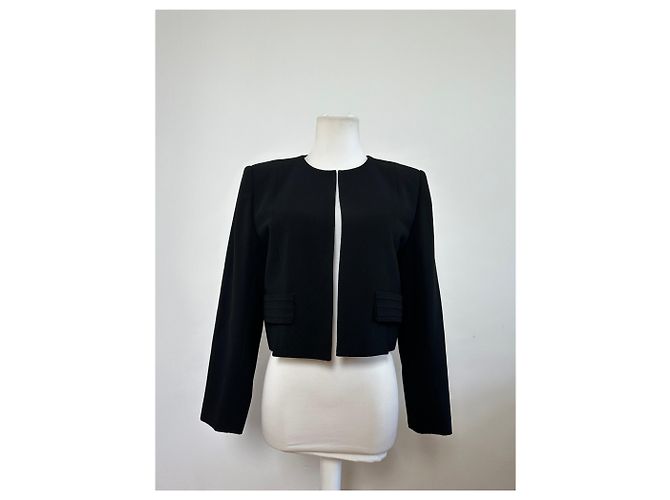Chloé Giacca corta vintage Chloe nera in poliestere M Nero - vista 10
