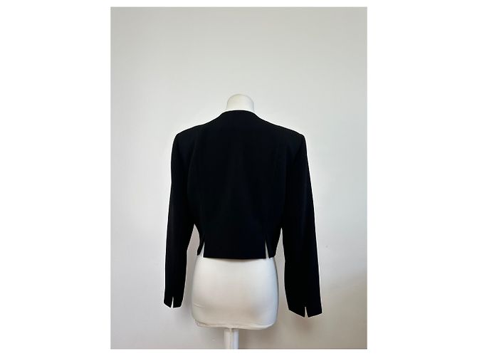Chloé Giacca corta vintage Chloe nera in poliestere M Nero - vista 11