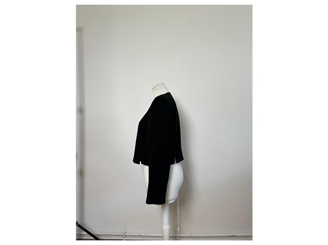 Chloé Giacca corta vintage Chloe nera in poliestere M Nero - vista 2
