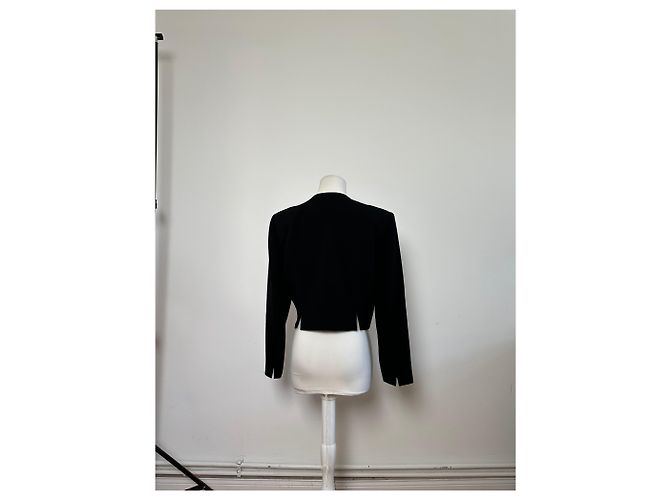 Chloé Giacca corta vintage Chloe nera in poliestere M Nero - vista 3