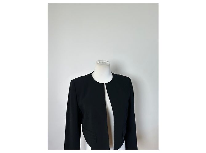 Chloé Giacca corta vintage Chloe nera in poliestere M Nero - vista 7