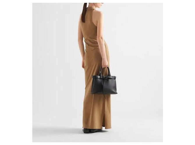 Vestido Polo Prada Marrón Algodón Castaño - vista 5