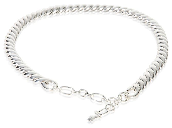 Collana David Yurman in argento sterling con cavo scolpito - vista 2