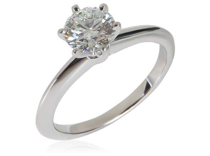 Tiffany & Co. Diamant-Verlobungsring mit Brillantschliff, 0,84 ct - Ansicht 2