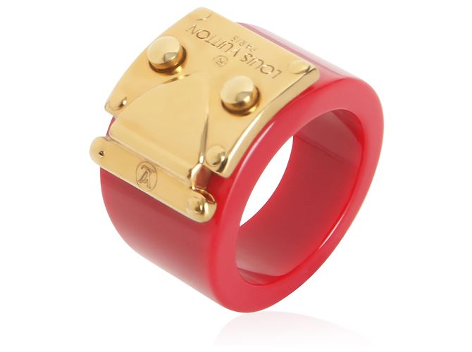 Anello Lock Me placcato oro Louis Vuitton - vista 2