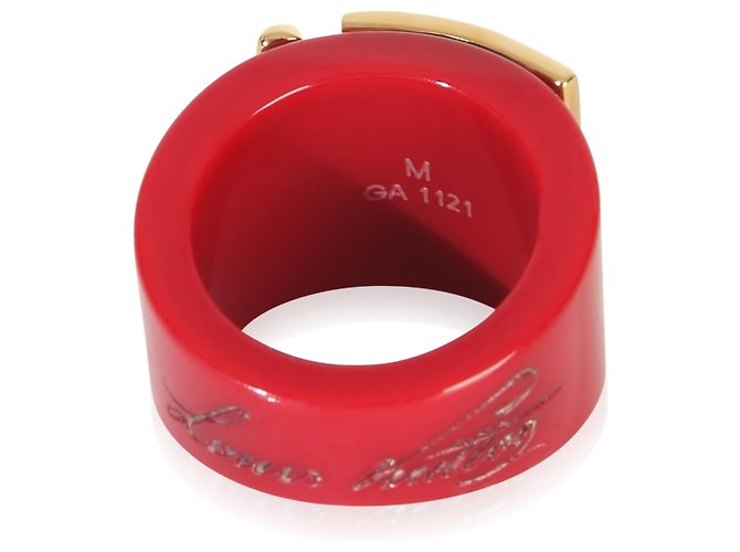 Anello Lock Me placcato oro Louis Vuitton - vista 4