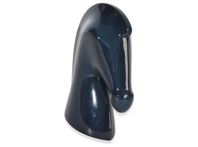 Pisapapeles Hermès Samarcande en madera lacada patinada Indigo - vista 3