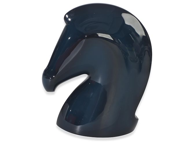 Pisapapeles Hermès Samarcande en madera lacada patinada Indigo - vista 4