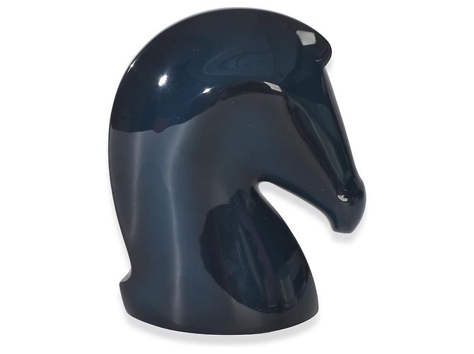 Pisapapeles Hermès Samarcande en madera lacada patinada Indigo - vista 5