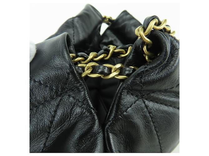 Mini borsa a tracolla Chanel Nero - vista 12