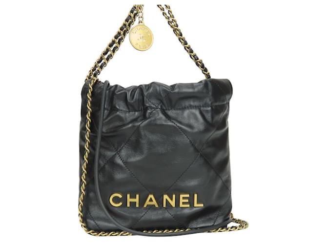 Mini borsa a tracolla Chanel Nero - vista 2