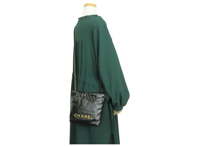 Mini borsa a tracolla Chanel Nero - vista 27