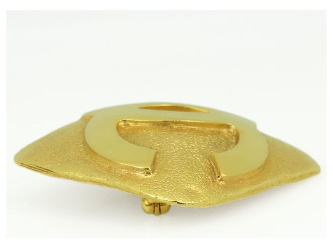 Spilla in metallo dorato Chanel D'oro - vista 6