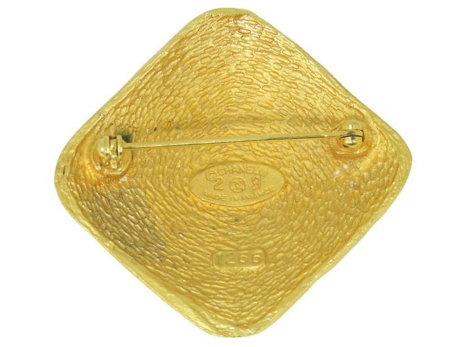 Spilla in metallo dorato Chanel D'oro - vista 7