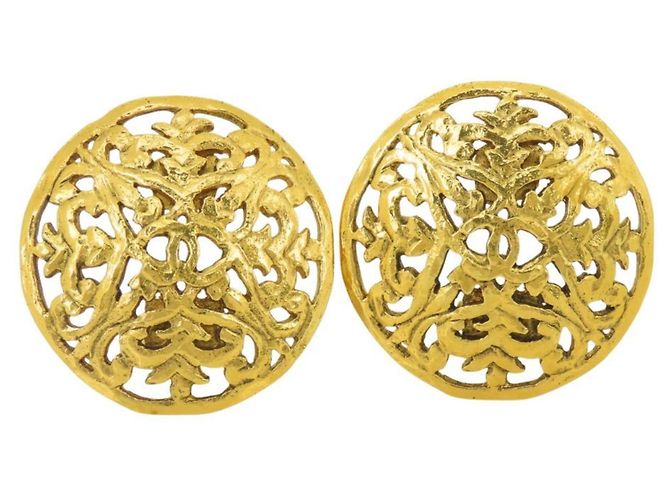 Orecchini a clip dorati Chanel D'oro - vista 2
