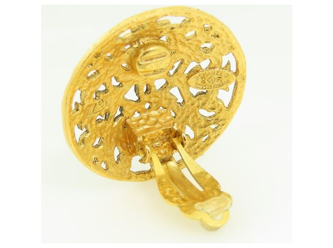 Orecchini a clip dorati Chanel D'oro - vista 9