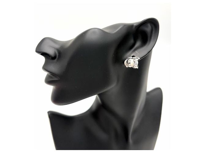 Pendientes Nest para mujer Loewe Plata Blanco - vista 3