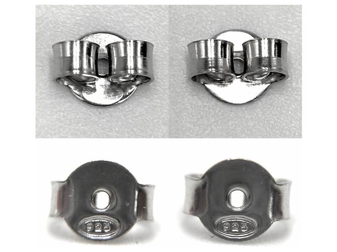 Pendientes Nest para mujer Loewe Plata Blanco - vista 6