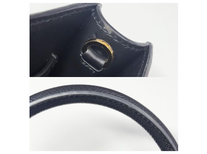Mini borsa tote Prada con logo a triangolo per donna Nero - vista 8