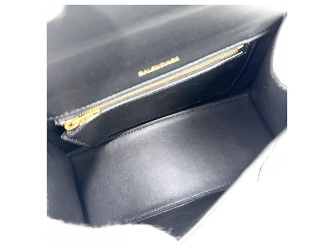 Borsa Balenciaga Hourglass Small Nero - vista 4