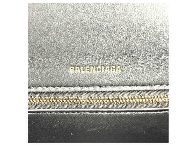 Borsa Balenciaga Hourglass Small Nero - vista 5
