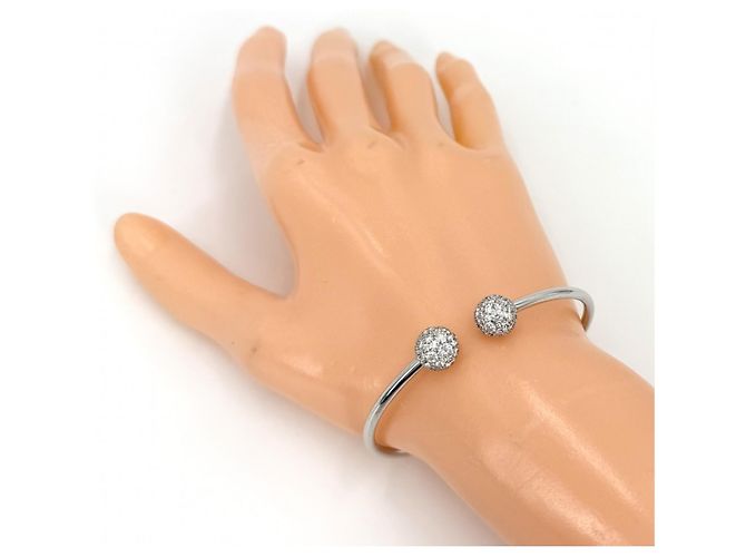 Bracciale charm Tiffany & Co. in oro bianco 18K e diamanti Argento - vista 2