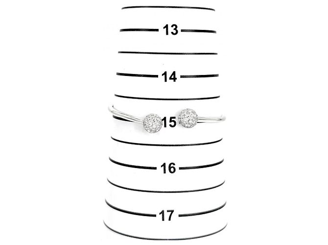 Bracciale charm Tiffany & Co. in oro bianco 18K e diamanti Argento - vista 6