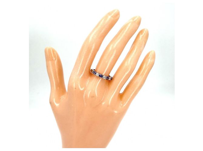 Anillo de banda de platino Tiffany & Co. con tanzanita - vista 2