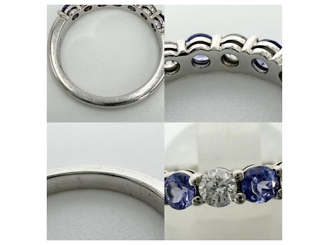 Anillo de banda de platino Tiffany & Co. con tanzanita - vista 6