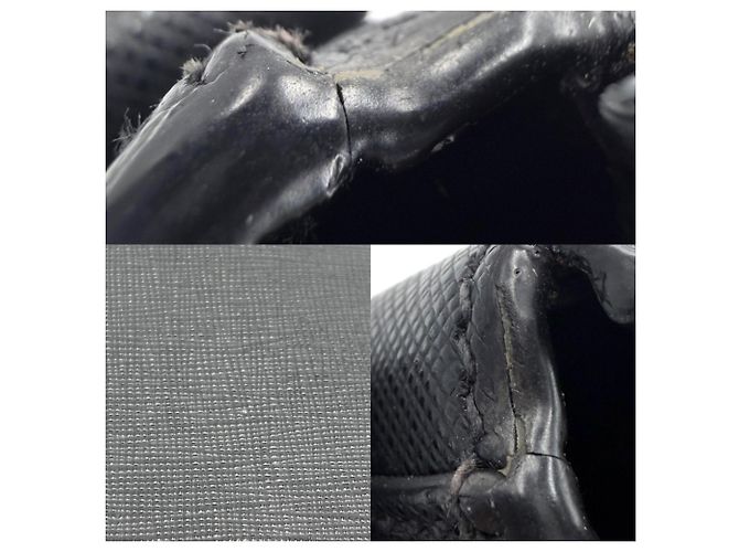 Borsa a tracolla in pelle nera da uomo Prada Nero - vista 7