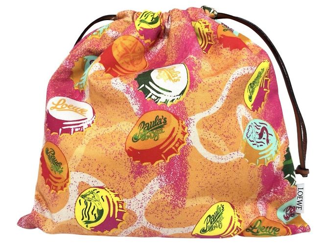 Pochette da donna Loewe Paula's Ibiza Multicolore Arancione - vista 2