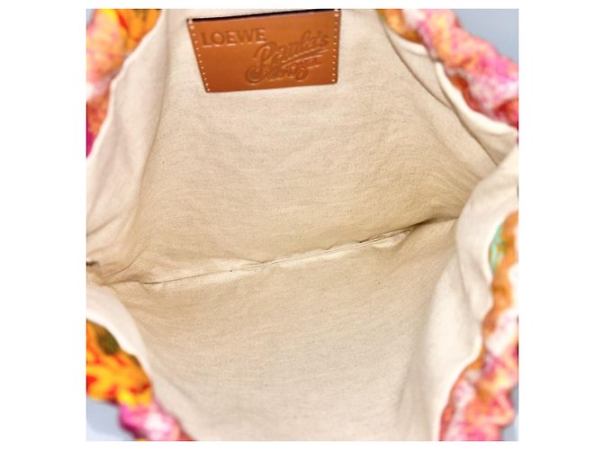 Pochette da donna Loewe Paula's Ibiza Multicolore Arancione - vista 4
